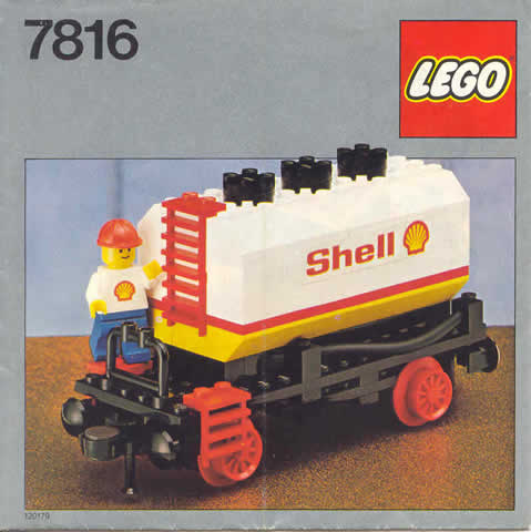 7816 Shell Tanker Wagon (Certified) LEGO Trains product image 2, provided for visual reference and product detail review