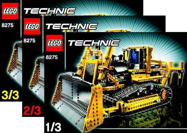 8275 Motorized Bulldozer (Used) LEGO TECHNIC product image 2, provided for visual reference and product detail review