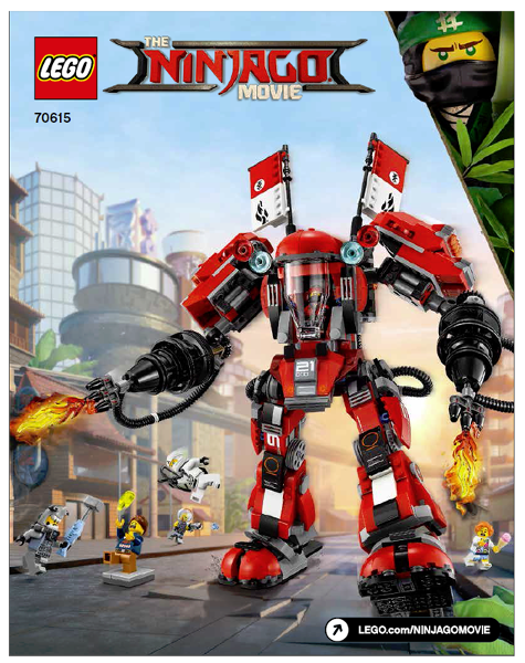 70615 Fire Mech (Used) LEGO The LEGO Ninjago Movie product image 2, provided for visual reference and product detail review