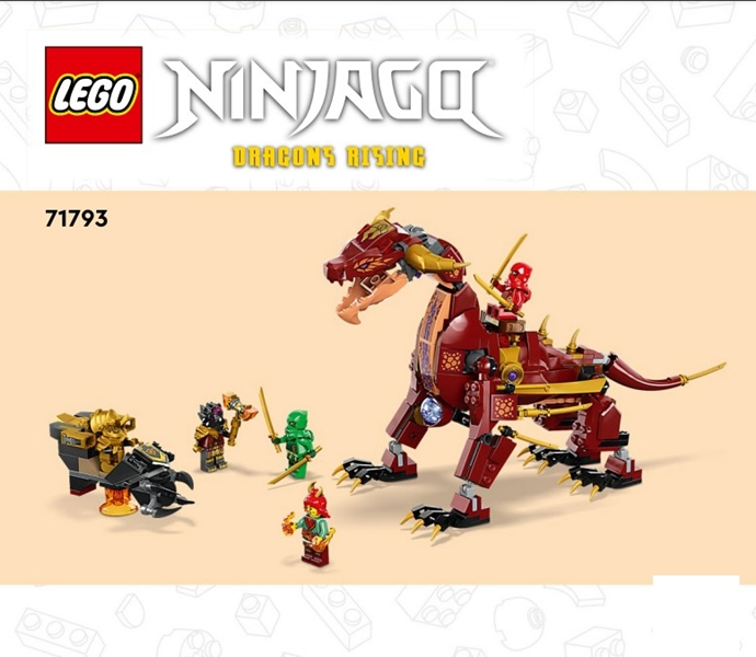 71793 Heatwave Transforming Lava Dragon (Certified) LEGO Ninjago product image 2, provided for visual reference and product