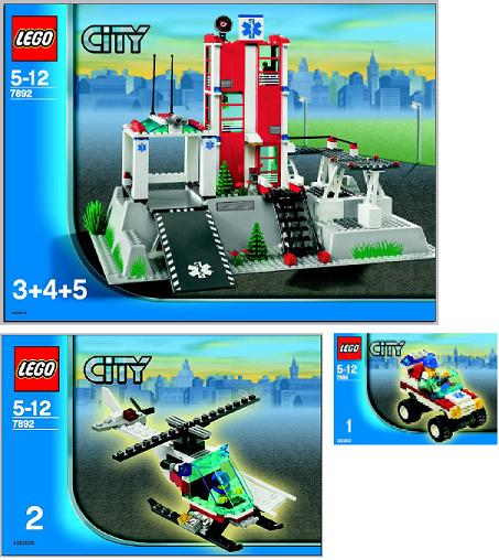 7892 Hospital (Used) LEGO City product image 2, provided for visual reference and product detail review