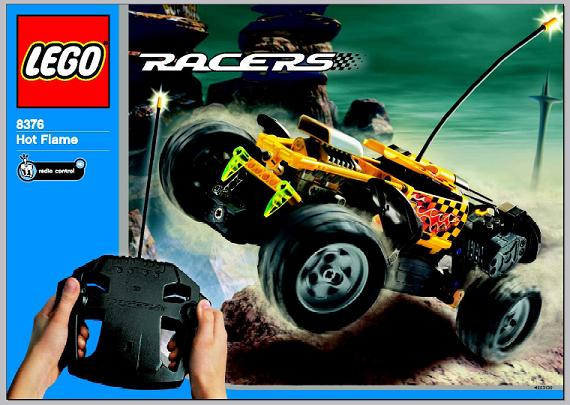 8376 Hot Flame (Certified) LEGO Racers product image 2, provided for visual reference and product detail review
