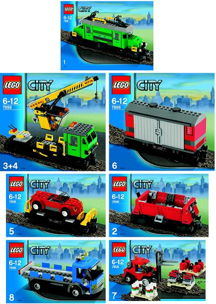 7898 Cargo Train Deluxe (Certified) LEGO City product image 2, provided for visual reference and product detail review