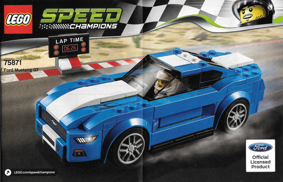 75871 Ford Mustang GT (Certified) LEGO Speed Champions product image 2, provided for visual reference and product detail