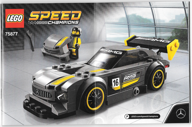 75877 Mercedes-AMG GT3 (Used) LEGO Speed Champions product image 2, provided for visual reference and product detail review