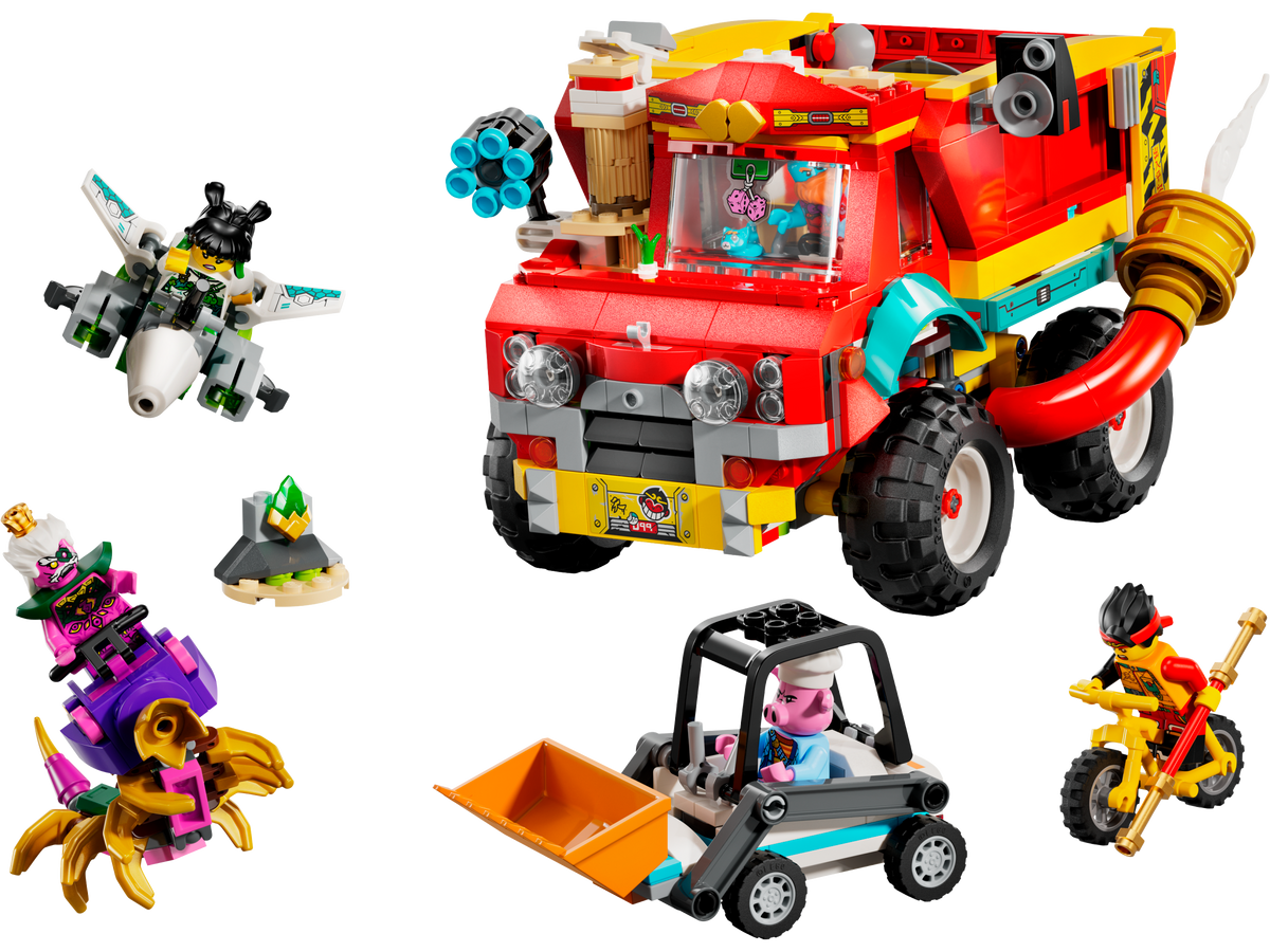 80055 Monkie Kid's Team Power Truck (Certified) LEGO Monkie Kid product image 1, provided for visual reference and product