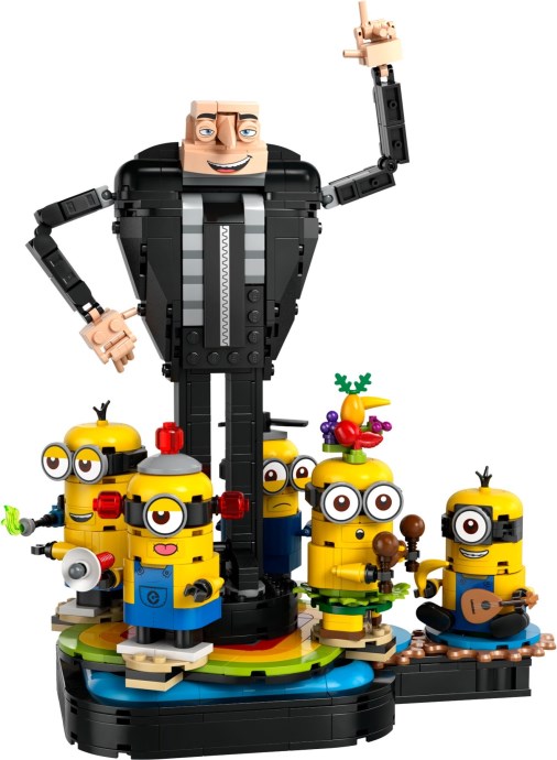 75582 Brick-Built Gru and Minions (Used) LEGO Despicable Me product image 1, provided for visual reference and product