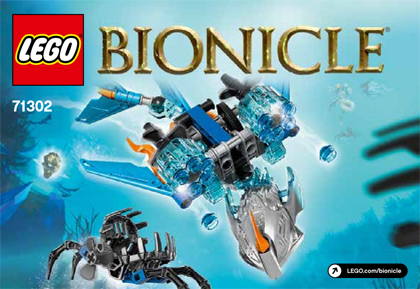71302 Akida - Creature of Water (Used) LEGO BIONICLE product image 2, provided for visual reference and product detail review