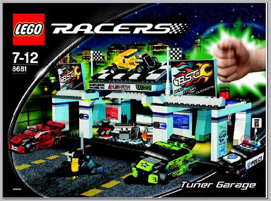 8681 Tuner Garage (Used) LEGO Racers product image 2, provided for visual reference and product detail review