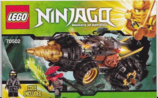 70502 Cole's Earth Driller (Used) LEGO Ninjago product image 2, provided for visual reference and product detail review