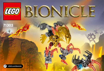 71303 Ikir - Creature of Fire (Used) LEGO BIONICLE product image 2, provided for visual reference and product detail review