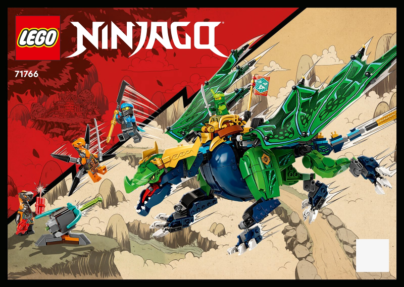 71766 Lloyd's Legendary Dragon (Used) LEGO Ninjago product image 2, provided for visual reference and product detail review