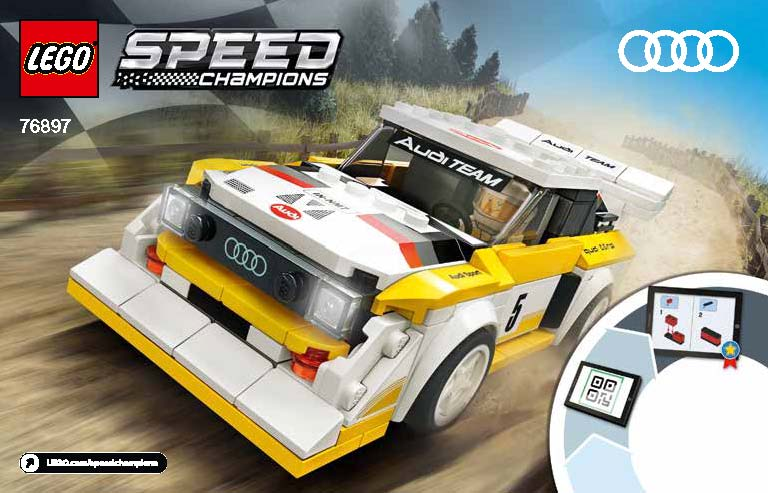 76897 1985 Audi Sport Quattro S1 (Used) LEGO Speed Champions product image 2, provided for visual reference and product