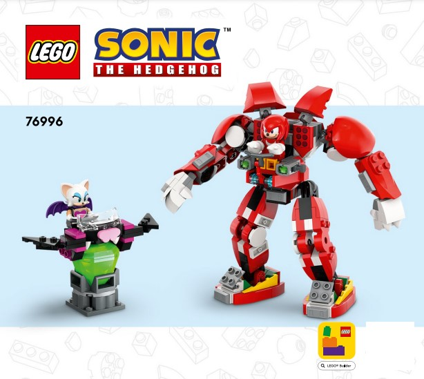 76996 Knuckles' Guardian Mech (Certified) LEGO Sonic product image 2, provided for visual reference and product detail review
