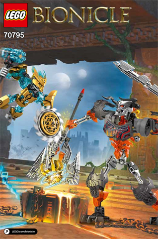 70795 Mask Maker vs. Skull Grinder (Used) LEGO BIONICLE product image 2, provided for visual reference and product detail