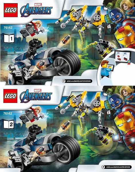 76142 Avengers Speeder Bike Attack (Certified) LEGO Super Heroes product image 2, provided for visual reference and product