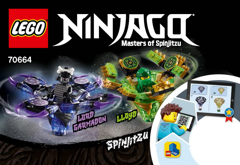 70664 Spinjitzu Lloyd vs. Garmadon (Used) LEGO Ninjago product image 2, provided for visual reference and product detail