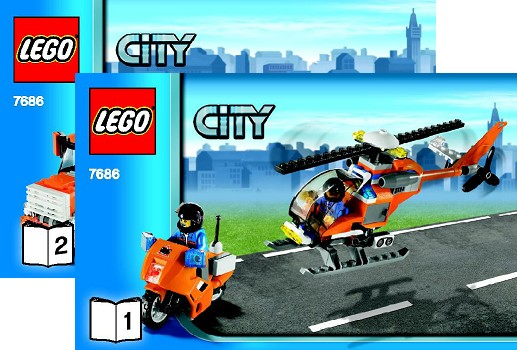 7686 Helicopter Transporter (Used) LEGO City product image 2, provided for visual reference and product detail review