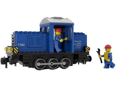 7760 Diesel Shunter Locomotive (Used) LEGO Trains product image 1, provided for visual reference and product detail review