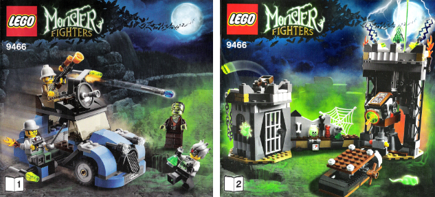 9466 The Crazy Scientist & His Monster (Used) LEGO Monster Fighters product image 2, provided for visual reference and