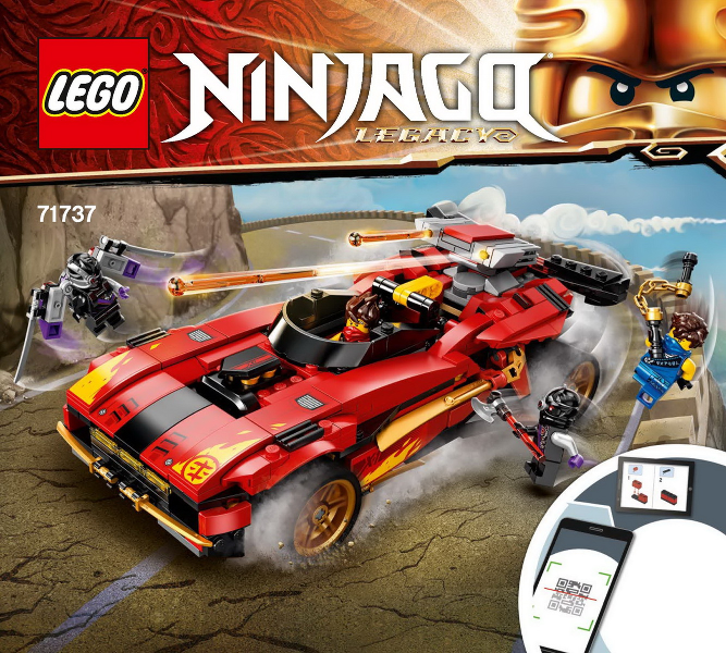 71737 X-1 Ninja Charger (Used) LEGO Ninjago product image 2, provided for visual reference and product detail review