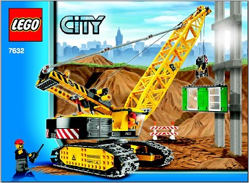 7632 Crawler Crane (Used) LEGO City product image 2, provided for visual reference and product detail review