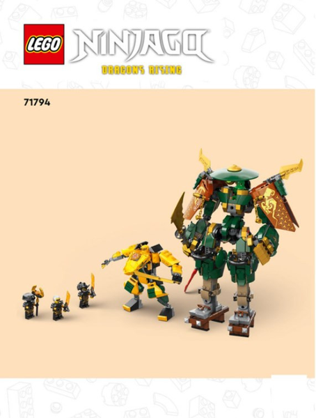 71794 Lloyd and Arin's Ninja Team Mechs (Certified) LEGO Ninjago product image 2, provided for visual reference and product