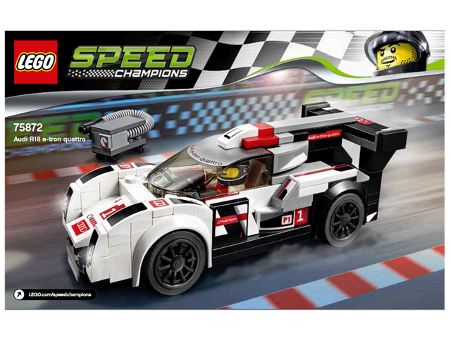 75872 Audi R18 e-tron quattro (Used) LEGO Speed Champions product image 2, provided for visual reference and product detail