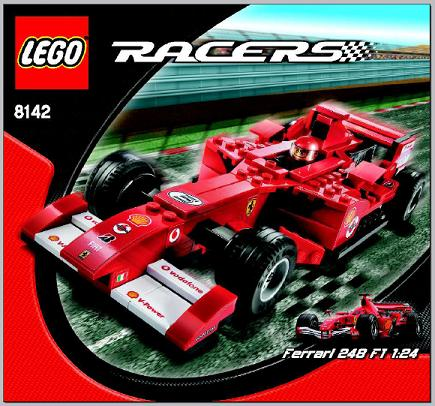8142 Ferrari 248 F1 1:24 (Certified) LEGO Racers product image 2, provided for visual reference and product detail review