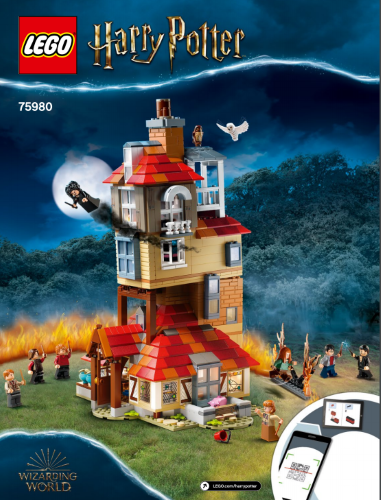 75980 Attack on the Burrow (Used) LEGO Harry Potter product image 2, provided for visual reference and product detail review