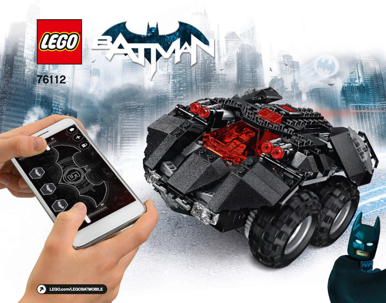 76112 App-Controlled Batmobile (Used) LEGO Super Heroes product image 2, provided for visual reference and product detail