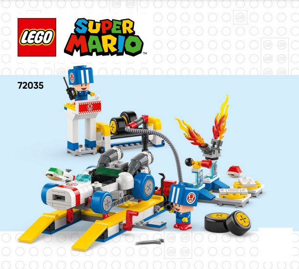 72035 Mario Kart - Toad's Garage (Certified) LEGO Super Mario product image 1, provided for visual reference and product