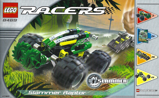 8469 Slammer Raptor (Certified) LEGO Racers product image 2, provided for visual reference and product detail review