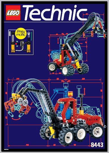 8443 Pneumatic Log Loader (Used) LEGO TECHNIC product image 2, provided for visual reference and product detail review