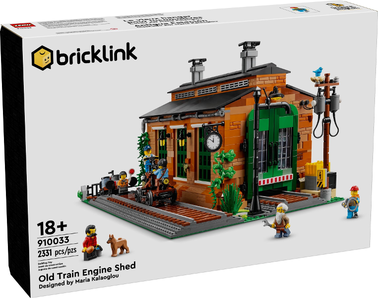 910033 Old Train Engine Shed (Retired) LEGO BrickLink product image 1, provided for visual reference and product detail