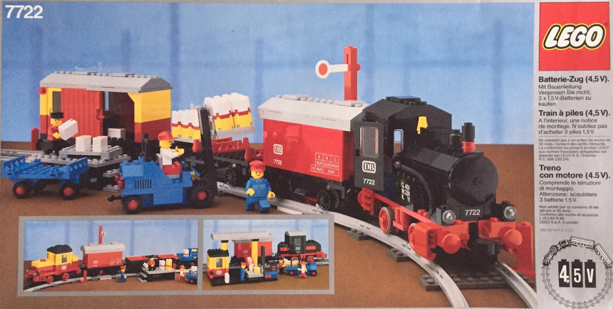 7722 Steam Cargo Train, battery (Certified) LEGO Trains product image 2, provided for visual reference and product detail