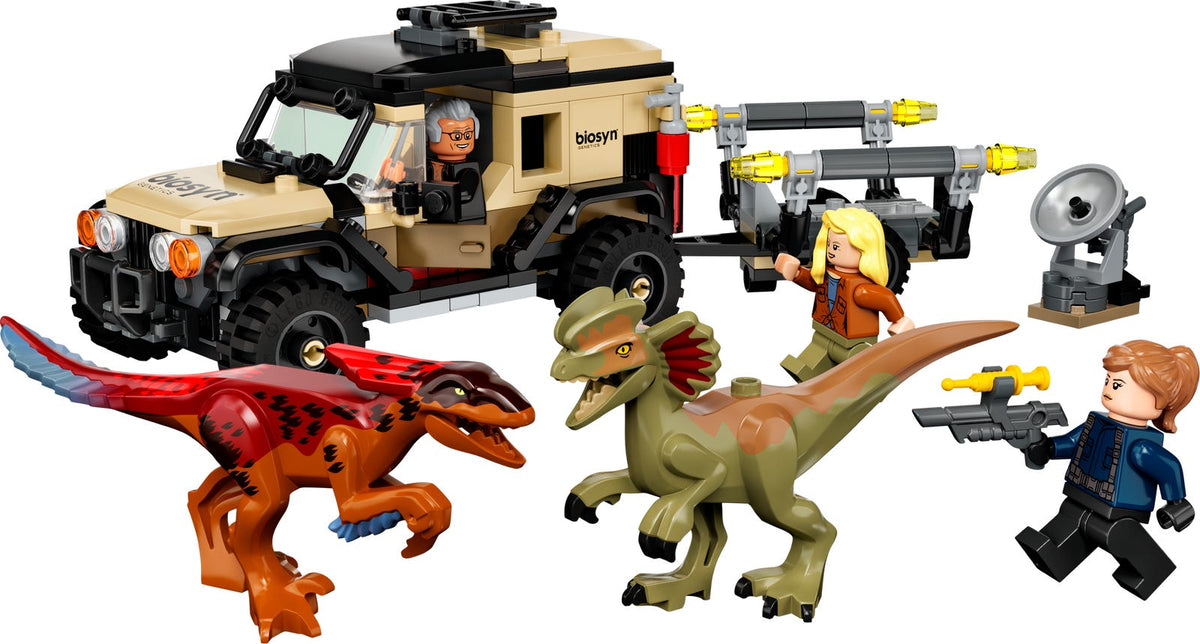 76951 Pyroraptor & Dilophosaurus Transport (Certified) LEGO Jurassic World product image 1, provided for visual reference