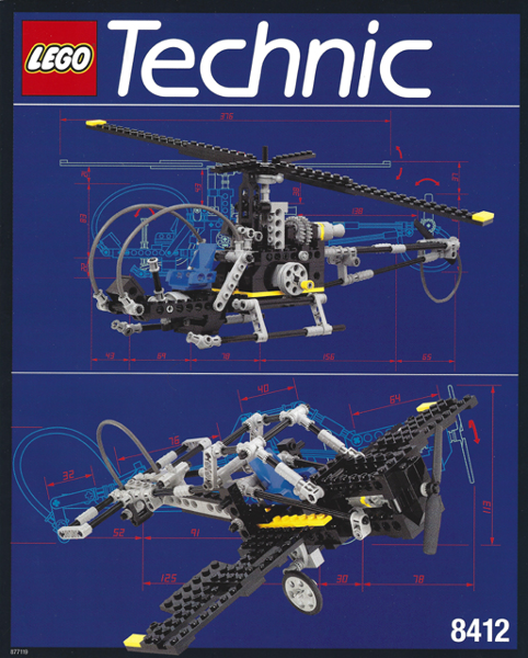 8412 Nighthawk / Sky Wasp (Used) LEGO TECHNIC product image 2, provided for visual reference and product detail review
