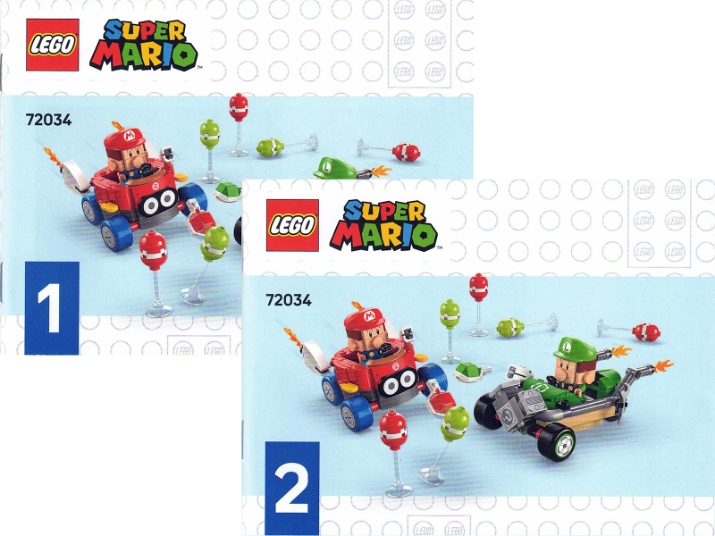 72034 Mario Kart - Baby Mario vs. Baby Luigi (Certified) LEGO Super Mario product image 1, provided for visual reference and