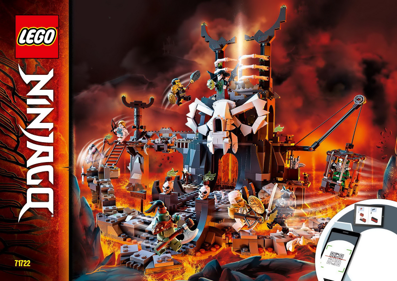 71722 Skull Sorcerer's Dungeons (Used) LEGO Ninjago product image 2, provided for visual reference and product detail review