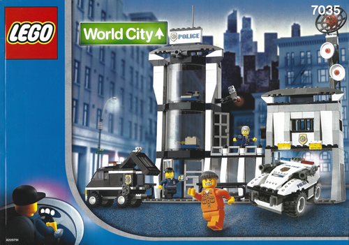 7035 Police HQ (Certified) LEGO World City product image 2, provided for visual reference and product detail review