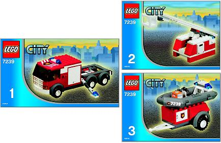 7239 Fire Truck (Certified) LEGO City product image 2, provided for visual reference and product detail review
