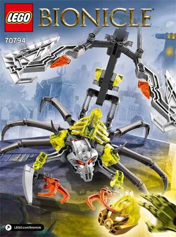 70794 Skull Scorpio (Certified) LEGO BIONICLE product image 2, provided for visual reference and product detail review