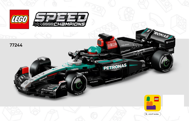 77244 Mercedes-AMG PETRONAS F1 Team W15 E Performance (Certified) LEGO Speed Champions product image 1, provided for visual