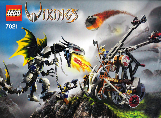 7021 Viking Double Catapult vs. the Armored Ofnir Dragon (Certified) LEGO Vikings product image 2, provided for visual