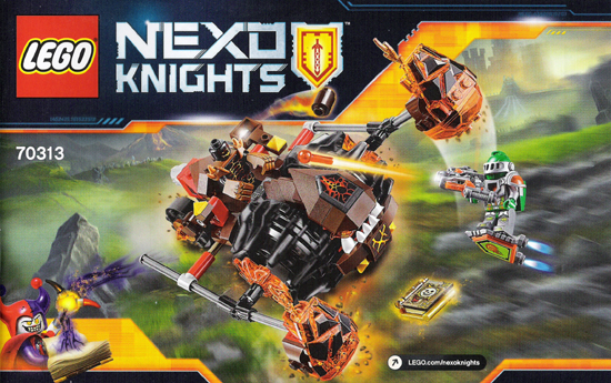 70313 Moltor's Lava Smasher (Certified) LEGO Nexo Knights product image 2, provided for visual reference and product detail