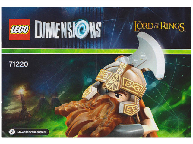 71220 Gimli Fun Pack (Certified) LEGO Dimensions product image 2, provided for visual reference and product detail review