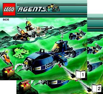 8636 Deep Sea Quest (Used) LEGO Agents product image 2, provided for visual reference and product detail review