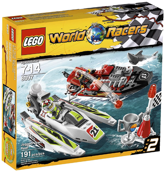 8897 Jagged Jaws Reef (Retired) LEGO World Racers product image 1, provided for visual reference and product detail review