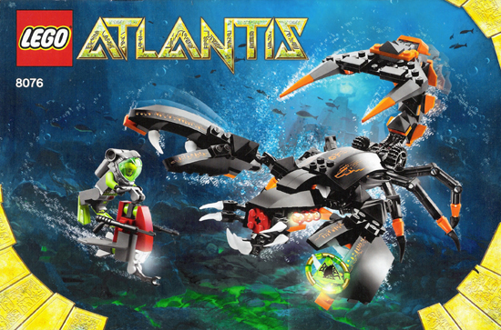 8076 Deep Sea Striker (Used) LEGO Atlantis product image 2, provided for visual reference and product detail review